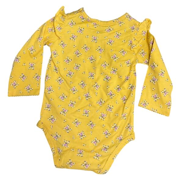 Carter’s Girl's 2 Bodysuits Pink Faux Jean 3 Piece Set Size 12 Month's NWT - Picture 4 of 8